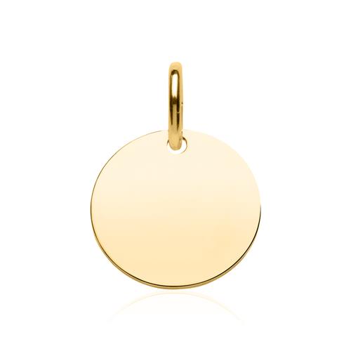 Pendant In Gold-Plated Sterling Silver, Engravable