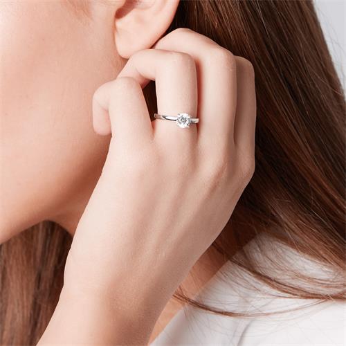 Sterling Silver Ring With Zirconia