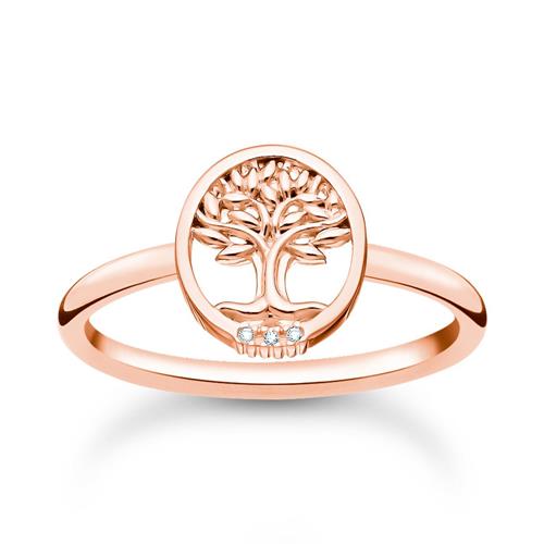 Tree of Love Ring für Damen aus 925er Silber, IP Rosé