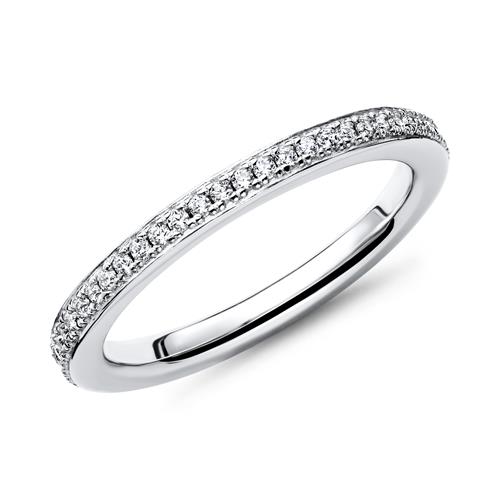Engagement Ring Silver Several Zirconia 1,9mm