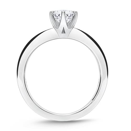 Engagement Ring Silver Crappen Zirconia 5,0mm