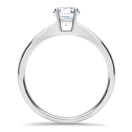 Ring In 14K White Gold Brilliant 0.50 Ct., Lab-Grown