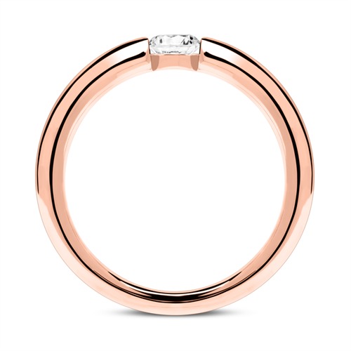 Ring aus 750er Roségold mit Diamant 0,25ct.