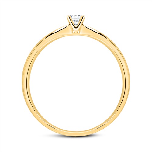 Ring aus 750er Gold mit Diamant 0,15 ct.