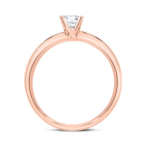 Ring aus 750er Roségold mit Diamant 0,25 ct.