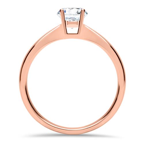 🦚 Solitärring aus 14K Roségold...