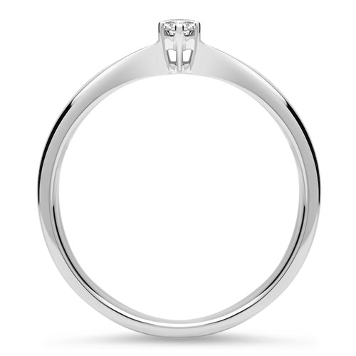 Ring aus 750er Weißgold mit Diamant 0,05 ct.