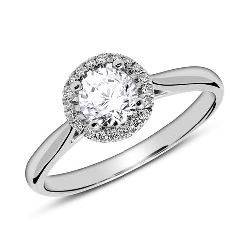 Ring In 950 Platina Met Diamanten
