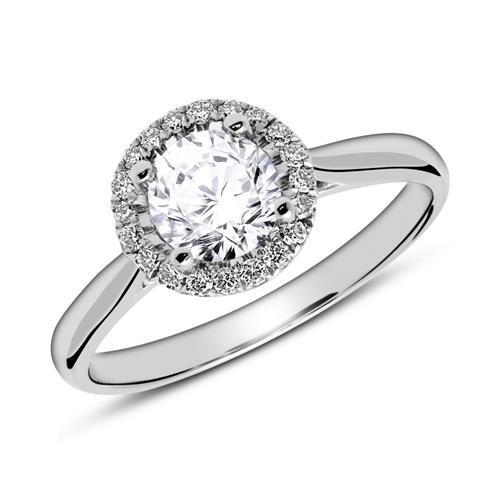 Verlovingsring In 950 Platina Met Diamanten