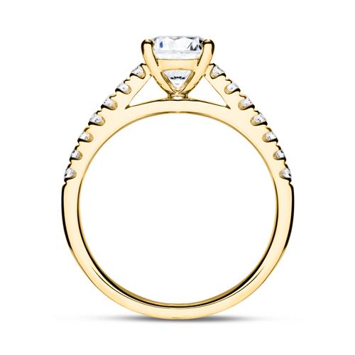 🦚 Ring aus 750er Gold mit Diaman...