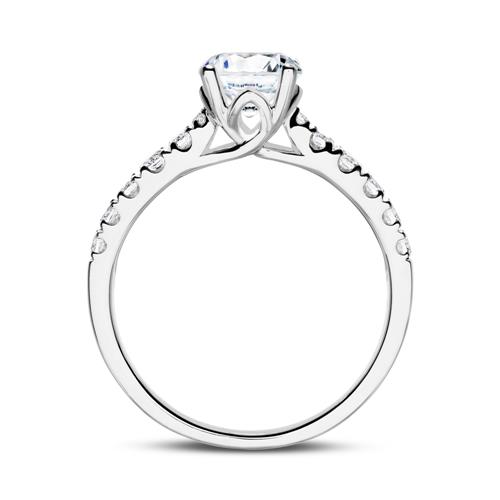 Ring In 18ct White Gold With Diamonds