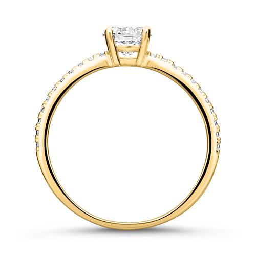 375 Gold Engagement Ring With Zirconia