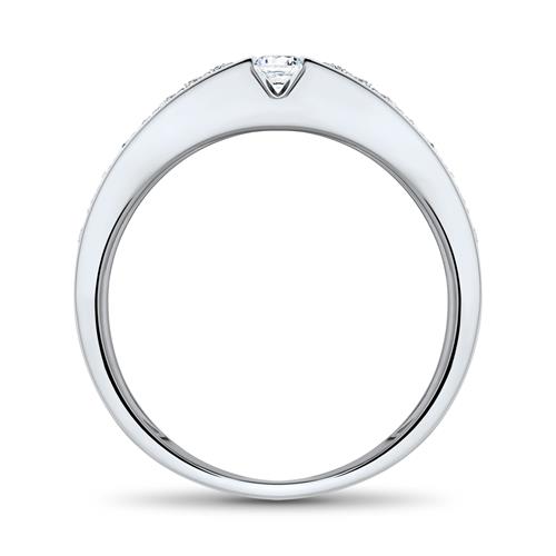 🦚 Diamantbesetzter Ring aus 950e...
