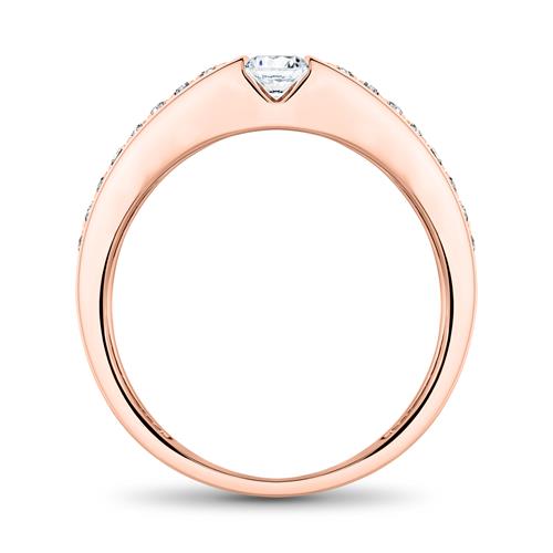 18K Roségold Verlobungsring mit Diamanten