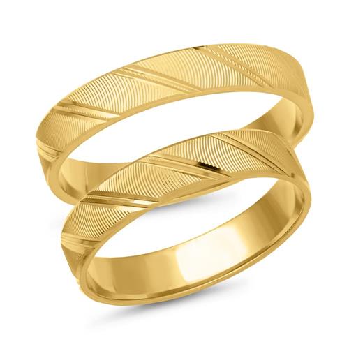 Unique Wedding Rings 8ct Yellow Gold WR0531-3s