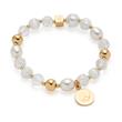 Pulsera hope de acero inoxidable chapado en oro para mujer