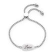 Bracelet ciottolo for ladies in stainless steel with zirconia