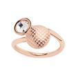 Rose gold plated stainless steel ring delicato for women