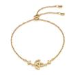 Ladies bracelet fine ciao made of gold-plated stainless steel