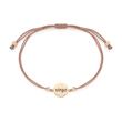 Nylon bracelet mila for women stainless steel, gold