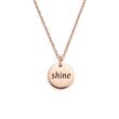 Ladies necklace tessa in rose gold plated stainless steel