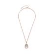 Necklace amisa with clip pendant in stainless steel, rosé