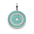 Clip & Mix pendant Lulani in stainless steel, turquoise