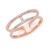 Anillo altina ciao de acero inoxidable para mujer, rosado