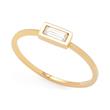 Ladies ring alia ciao in gold-plated stainless steel