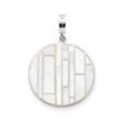 Shalina Engraved Pendant, Stainless Steel, Mother-Of-Pearl, Clip&Mix