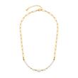 Inka necklace in gold-plated stainless steel with pearls