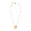 Ladies necklace theresia, gold-plated stainless steel, engravable