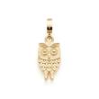 Owl pendant lilo Clip&Mix in stainless steel, gold plated