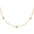 Ladies necklace mini ciao in gold-plated stainless steel