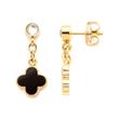 Minelli ear studs for ladies in stainless steel, gold-plated