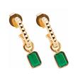 Susa earrings for ladies in stainless steel, gold-plated