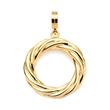 Marita pendant in gold-plated stainless steel, Clip&Mix