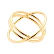 Trinity ciao ring voor dames in roestvrij staal, IP goud