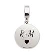Clip&Mix engraving pendant Lida in stainless steel with mother-of-pearl