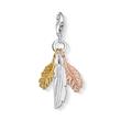 Charm Feathers In 925 Sterling Silver, Tricolor