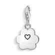 Charm Paw In Sterling Silver With Zirkonia, Engravable