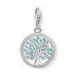 925 Sterling Silver Charm Tree Of Love With Cubic Zirconia