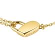 Soulmate Engraved Bracelet In Stainless Steel With Heart, Ip Gold