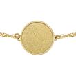 Armkette Medallion für Damen aus Edelstahl, gold