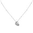 Soulmate engraved necklace in stainless steel with heart pendant