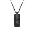 Orlado chain for men in black stainless steel
