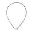 Ladies necklace dinya in stainless steel with heart clasp
