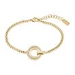 Iona bracelet in gold-plated stainless steel with crystals