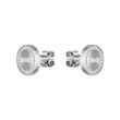 Ladies ear studs iona in stainless steel with crystals