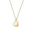 Gold-plated stainless steel chain Honey with heart, engravable